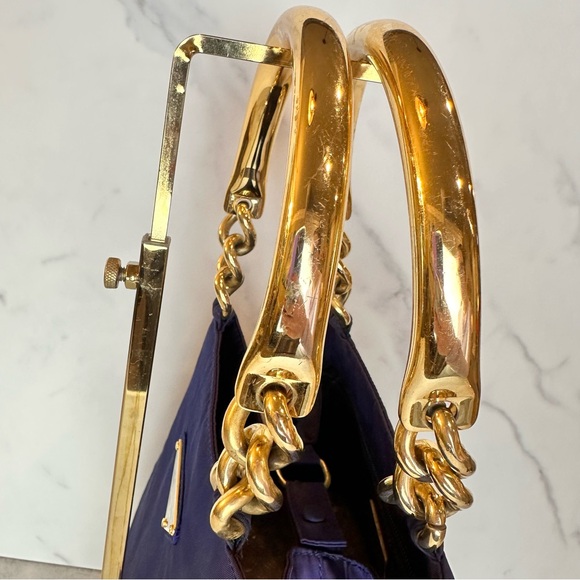 Prada Nylon Navy Blue Bucket Bag - Picture 12 of 16